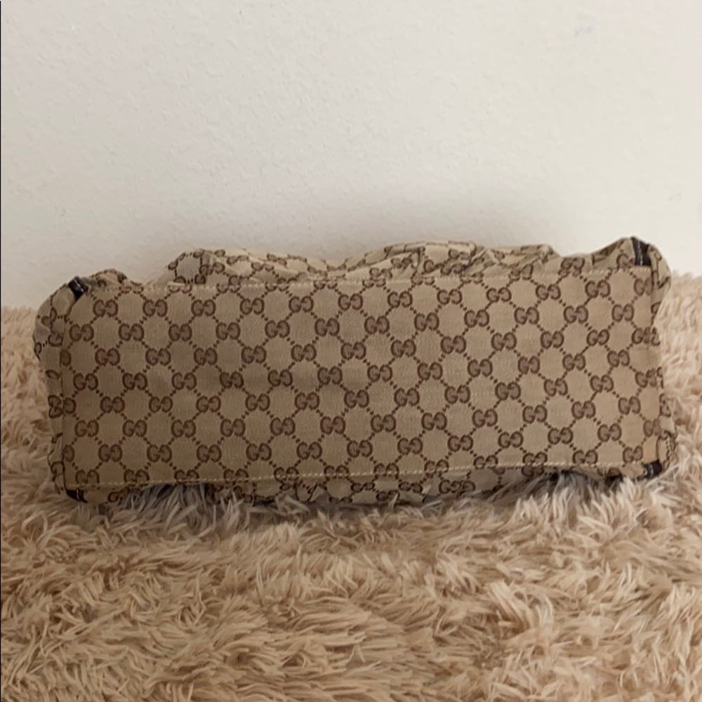 Auth Gucci Brown GG Monogram Abbey D-Ring Hobo Bag - Picture 9 of 16